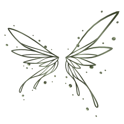 ✨🔮 Green Gleamcore Fairy Wings