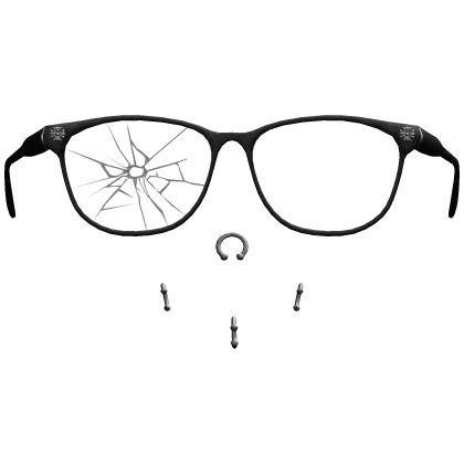 🦇 Shattered Chrome Frames w/ Piercings 🦇