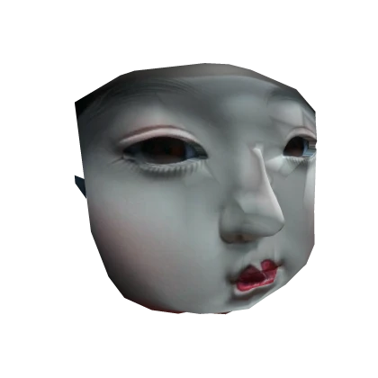 Porcelain Ichimatsu Japanese Doll Mask