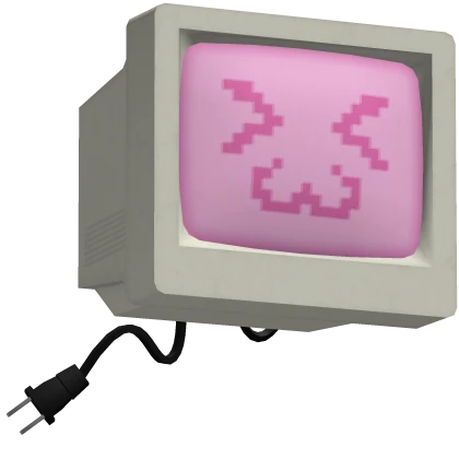 Vintage Kawaii PC Computer Head