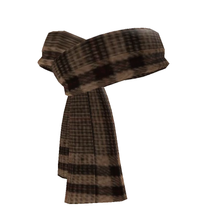 Brown Plaid Scarf