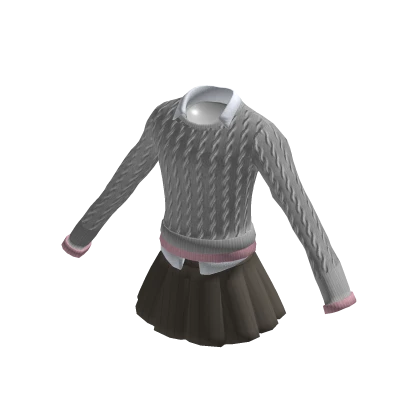 Knit Sweater with Skirt