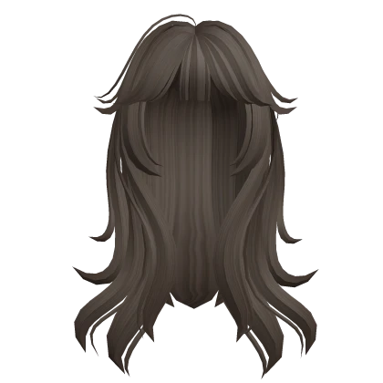 Messy Long Emo Wolfcut in Brown