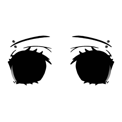 Pierced Lifeless Anime Eyes (Black)