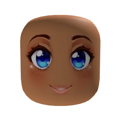 Anime Smiling Face Nougat Skin Tone