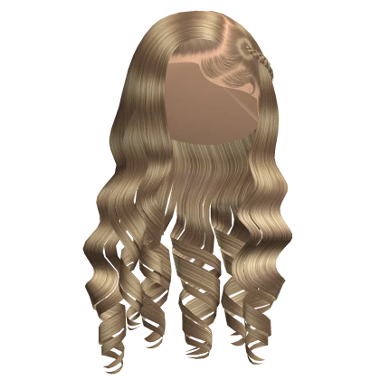 Wavy Side Part with Braid in Blonde