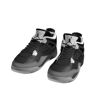 Black Jordan 4s Gradient