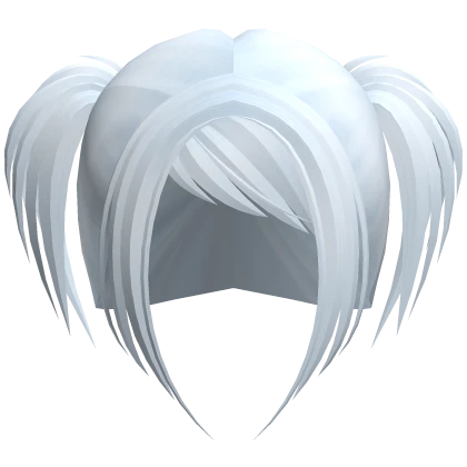 ☆ scene rockstar messy pigtails light blue