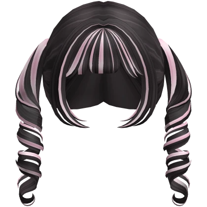 ʚ cute jirai kei twin curly doll pigtails pink