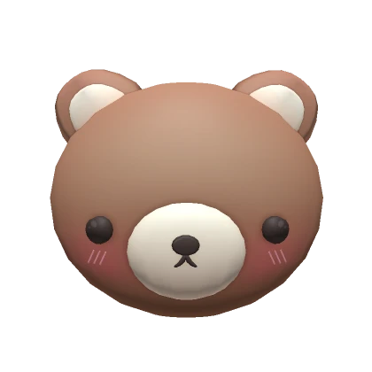 Kawaii Brown Bear Mask