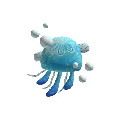 Jellyfish hair clip || Blue