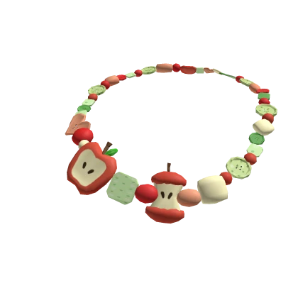 ❀ cute igari twee apple necklace