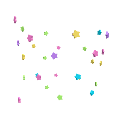 Body Neon Star Confetti