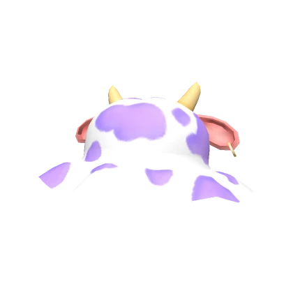 Purple Stylish Cow Print Hat