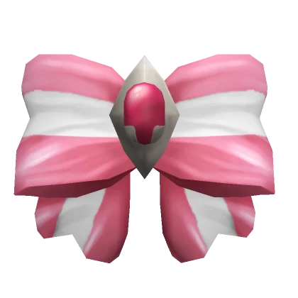 Puffy Pink Stripe Hair Bow