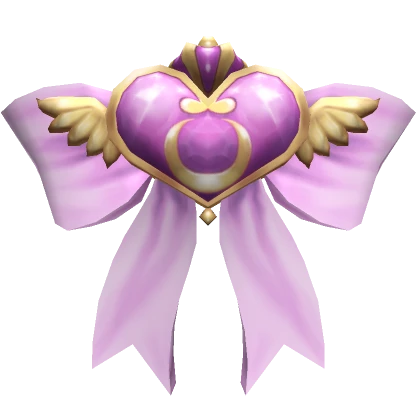 Anime Princess Heart Hair Bow in Purple