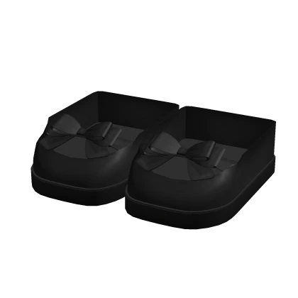 black ballerina shoes with bow 3.0