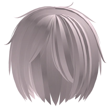 emo edgy anime eye covering hair pink