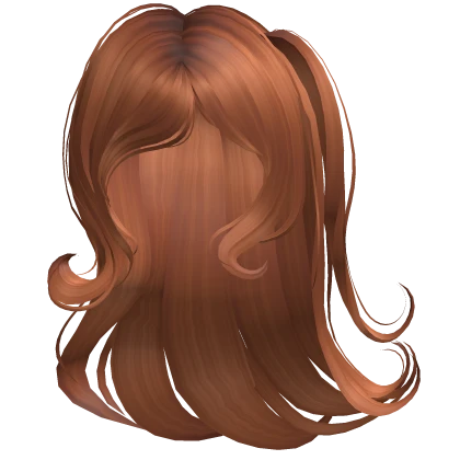 ♡ Swooped Shoujo Half Side Pony (Orange Ginger)