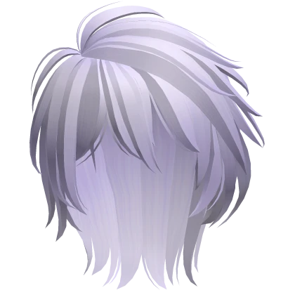 messy anime boy mullet (light purple)