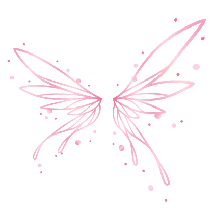 ✨🔮 Pink Gleamcore Fairy Wings