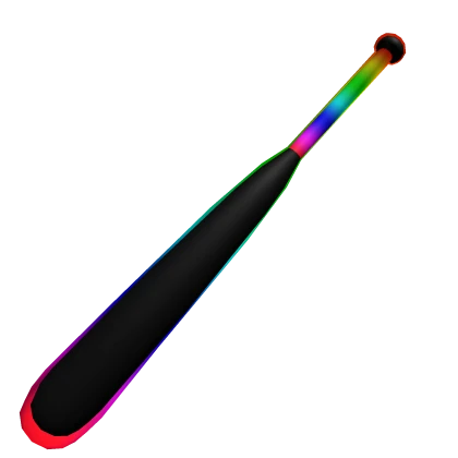 Cartoony Rainbow Baseball Bat