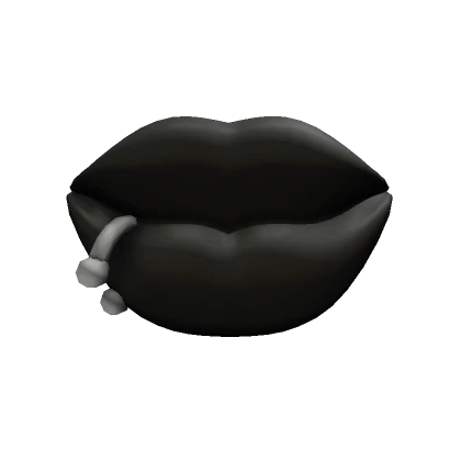 Shiny Black Lips with Piercing (1.0)