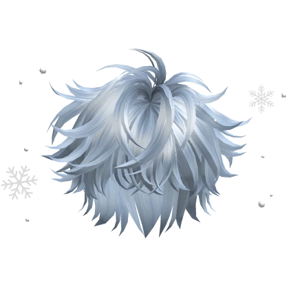 Sky Blue Snowy Tousled Hair