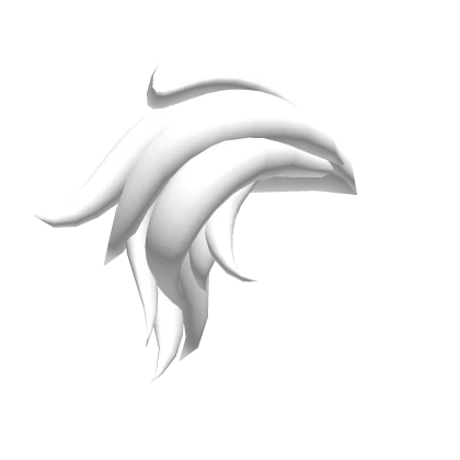 Emo Punk Mohawk - White