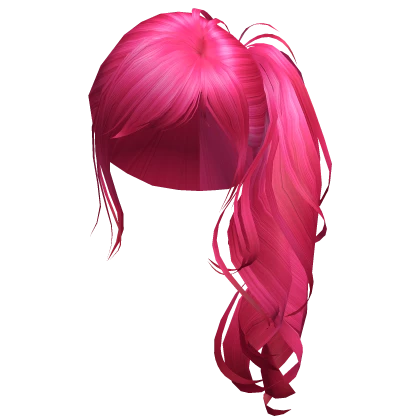 Side Ponytail Hot Pink