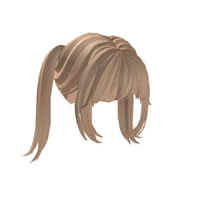 Short Blonde Pigtails Hair