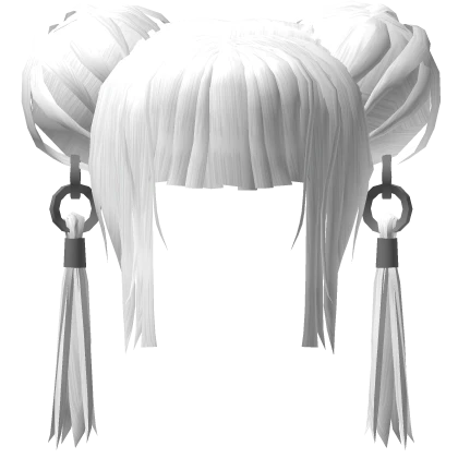 White Chained Twin Buns