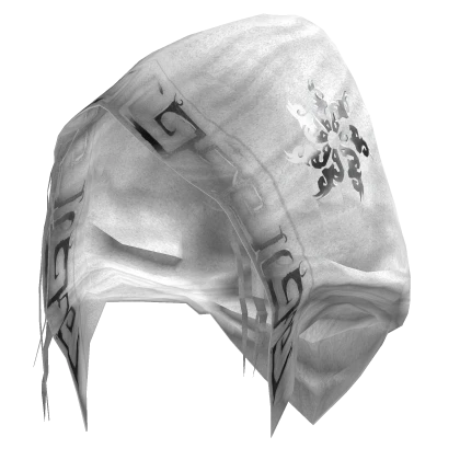 Gaian Sorcerer Distressed White Rune Hood