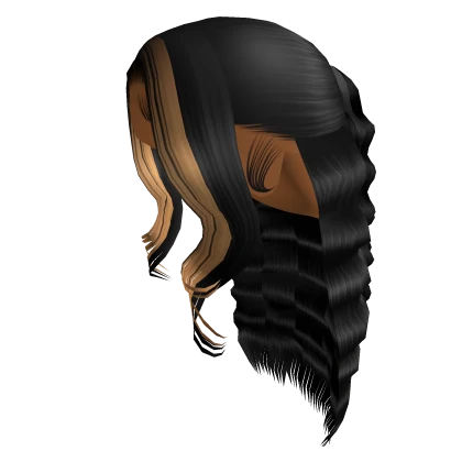 Half Up Half Down Crimps [Black&Blonde]