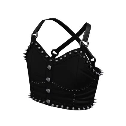 Goth Girl Summer Tank Black