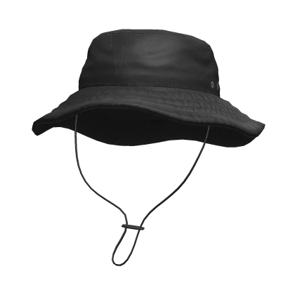 fishing hat black