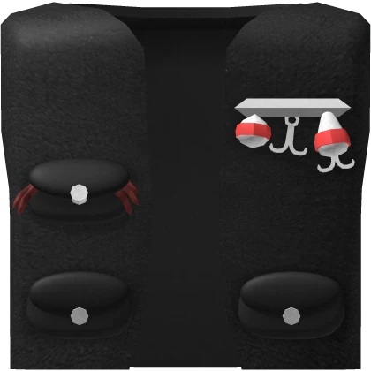 [3.0] Cute Black Kawaii Trendy Fishy Fishing Vest