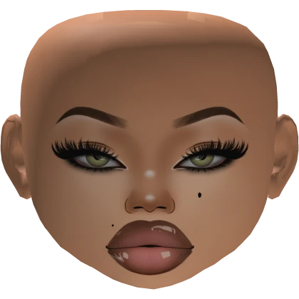 Nia Baddie Latina Girl Mesh Makeup Wear Lashes 