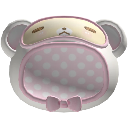 Kawaii Sleepy Tan Bear Hood 