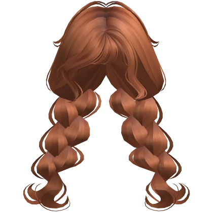 ♡ shoujo swirly braids in ginger