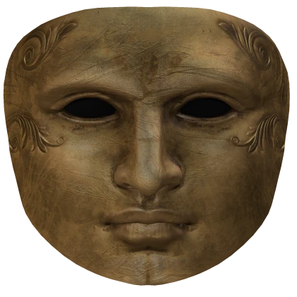 Gold Roman Face Mask