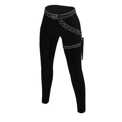 Black shadow huntress leather pants