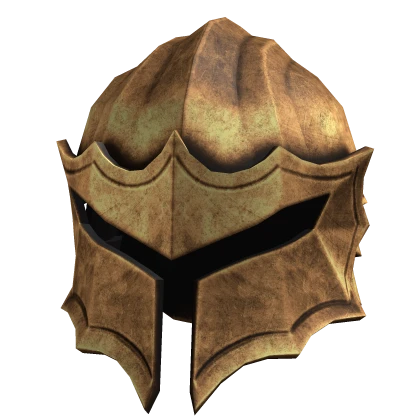 Gold Medieval Paladin Helmet