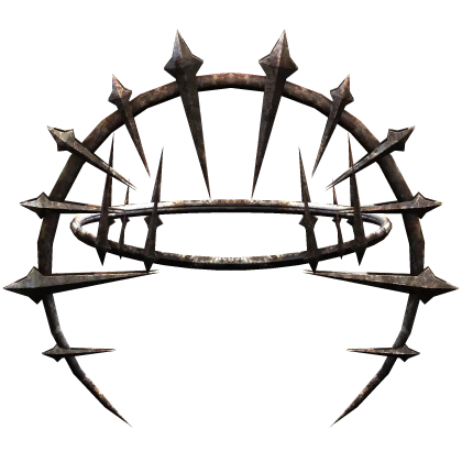 Rusty Gothic Spiked Halo Crown