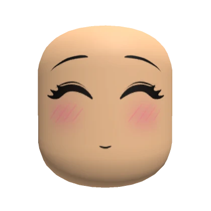 Happy Anime Blush Head