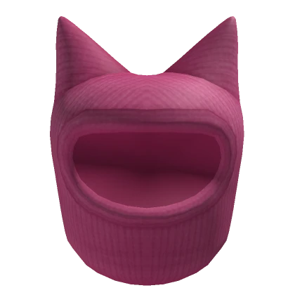 Pink Horned Ski Mask