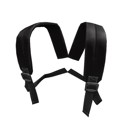 3.0 Black Backpack Straps