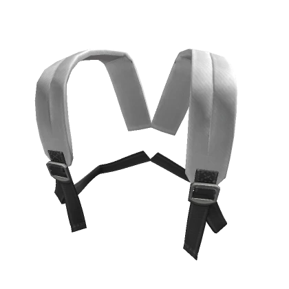 3.0 White Backpack Straps