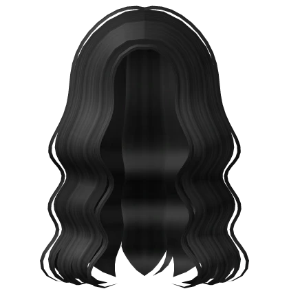 Beautiful Long Wavy Hair in Black