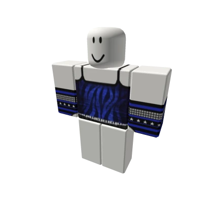 Party Noob Blue Crop Top Forsaken